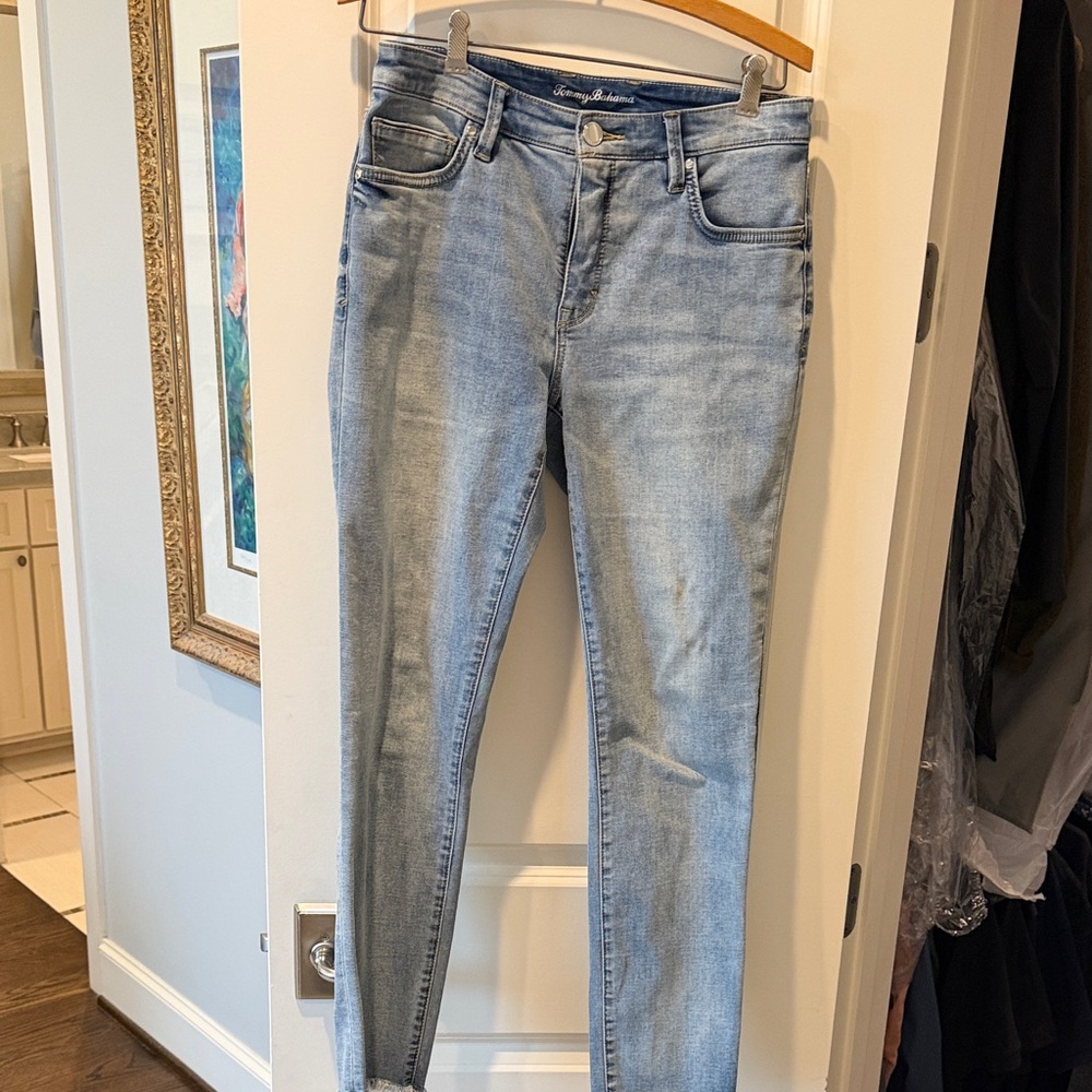 Tommy Bahama Pale Blue Skinny Jeans